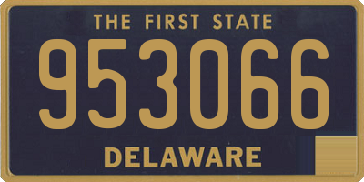DE license plate 953066