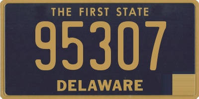 DE license plate 95307