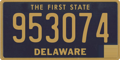 DE license plate 953074