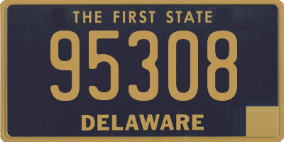 DE license plate 95308