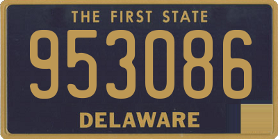 DE license plate 953086