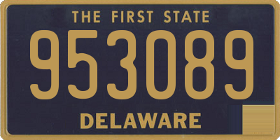 DE license plate 953089