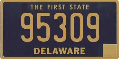 DE license plate 95309