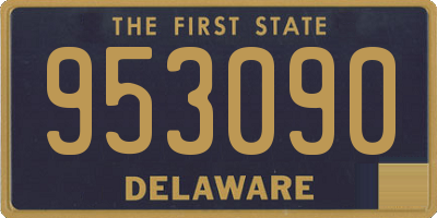 DE license plate 953090