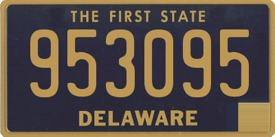 DE license plate 953095