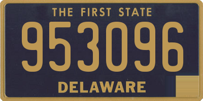 DE license plate 953096