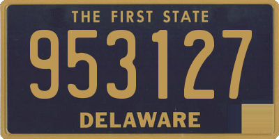 DE license plate 953127