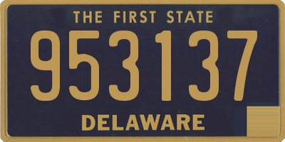 DE license plate 953137