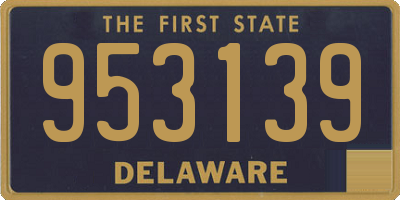 DE license plate 953139