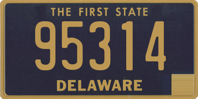 DE license plate 95314