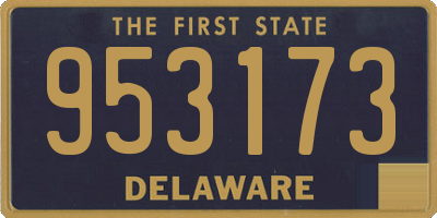 DE license plate 953173