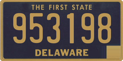 DE license plate 953198