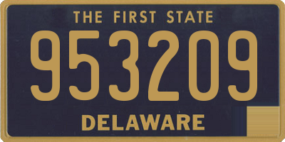 DE license plate 953209