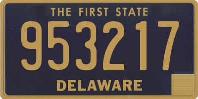 DE license plate 953217