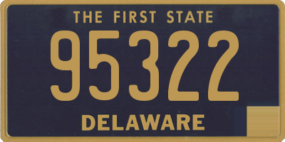 DE license plate 95322