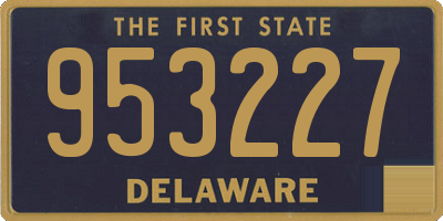 DE license plate 953227