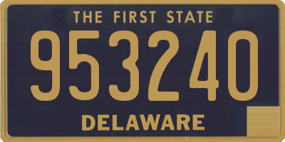 DE license plate 953240