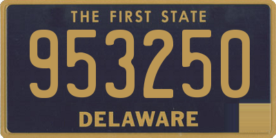 DE license plate 953250