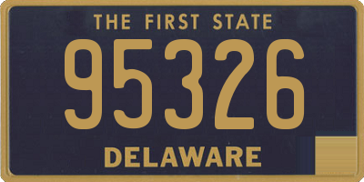 DE license plate 95326