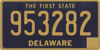 DE license plate 953282