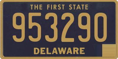 DE license plate 953290