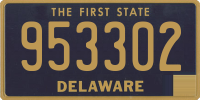 DE license plate 953302