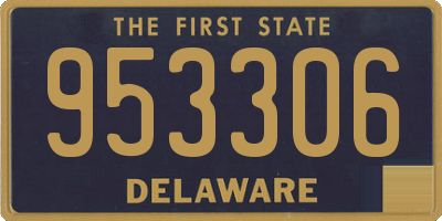 DE license plate 953306