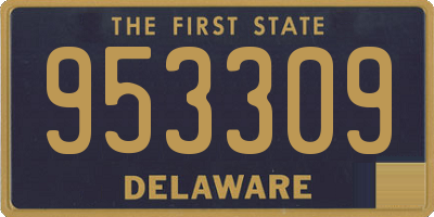 DE license plate 953309