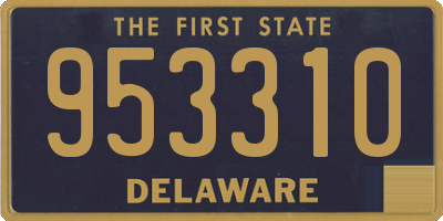 DE license plate 953310