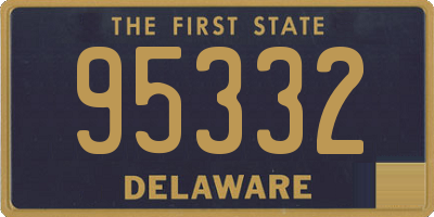 DE license plate 95332