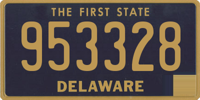 DE license plate 953328