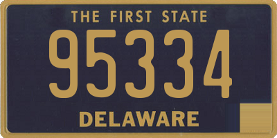 DE license plate 95334