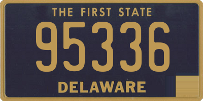 DE license plate 95336