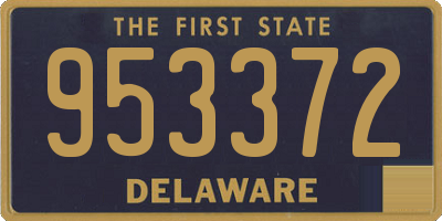 DE license plate 953372