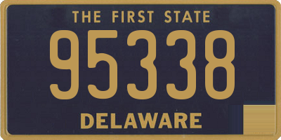 DE license plate 95338