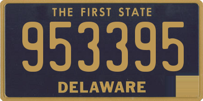 DE license plate 953395