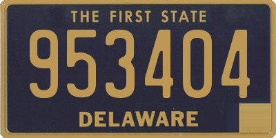 DE license plate 953404