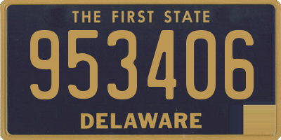 DE license plate 953406
