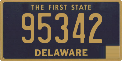 DE license plate 95342