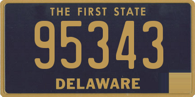 DE license plate 95343