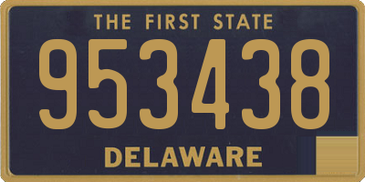 DE license plate 953438