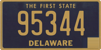 DE license plate 95344