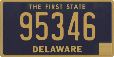 DE license plate 95346