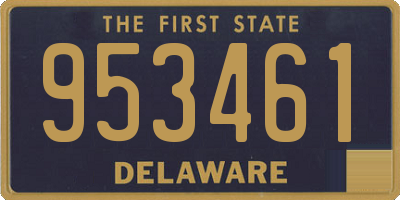 DE license plate 953461