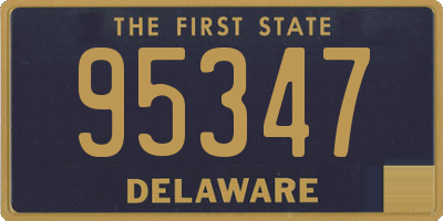 DE license plate 95347