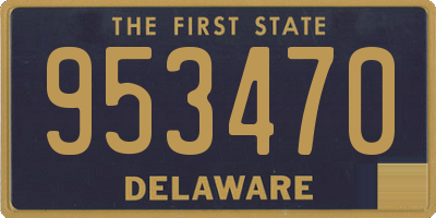 DE license plate 953470