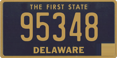 DE license plate 95348
