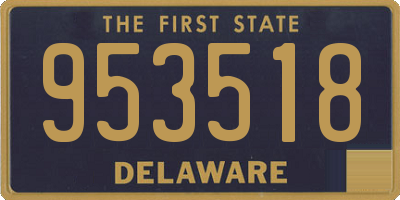 DE license plate 953518