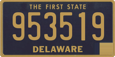 DE license plate 953519