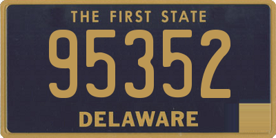 DE license plate 95352